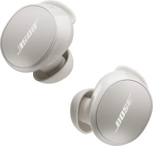 Bose - QuietComfort True Wireless Noise Cancelling In-Ear Earbuds with Customizable Fit - White Smoke