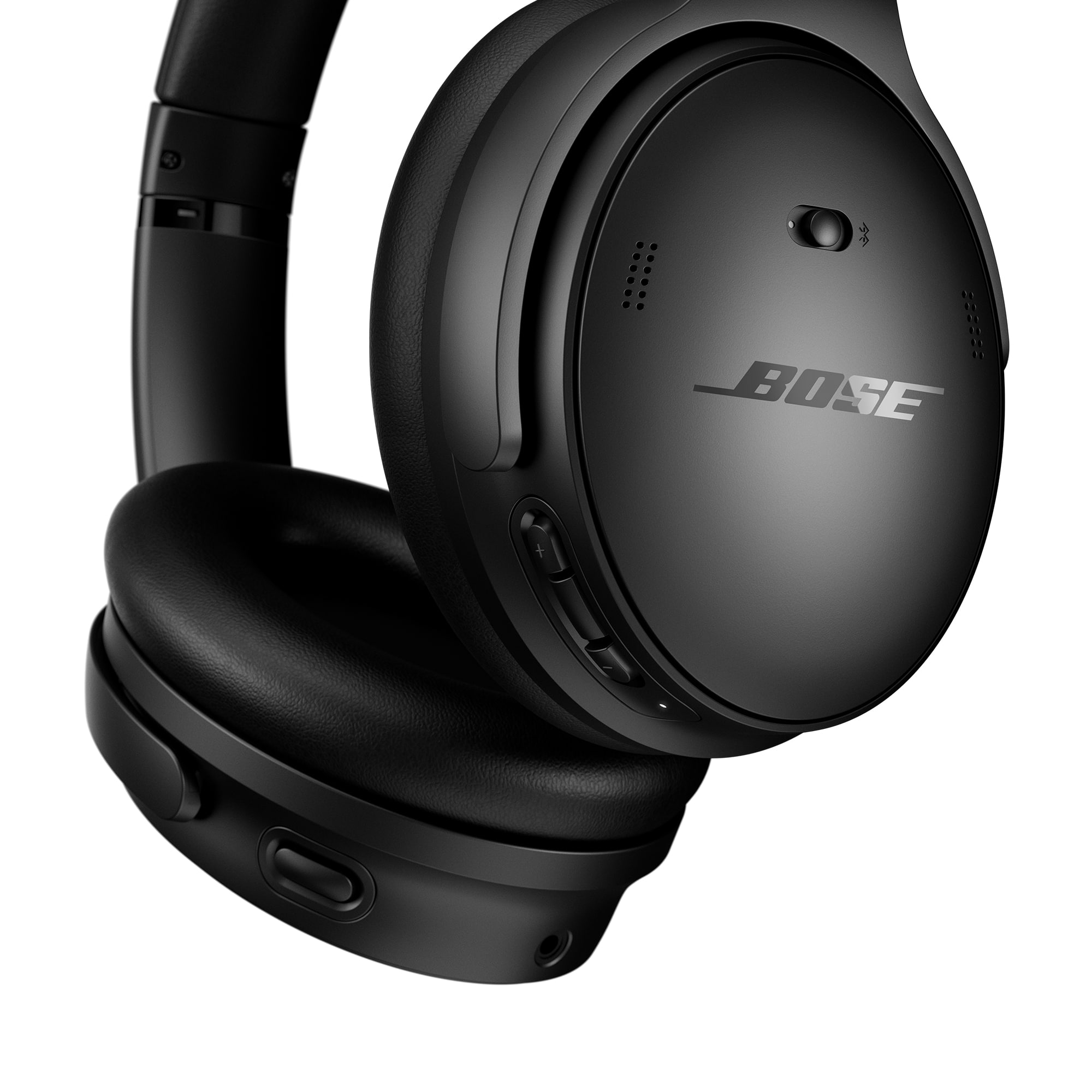 Bose - QuietComfort Wireless Noise Cancelling Over-the-Ear Bluetooth Headphones - Black - Image 3