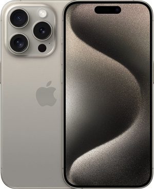 Apple - iPhone 15 Pro 5G 128GB - Apple Intelligence - (Unlocked) - Natural Titanium