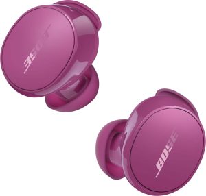 Bose - QuietComfort True Wireless Noise Cancelling In-Ear Earbuds with Customizable Fit - Rosewood Mauve