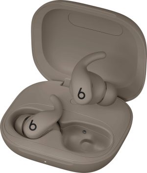 Beats - Powerbeats Fit True Wireless Active Noise Canceling Earbuds - Gravel Gray