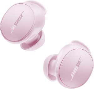 Bose - QuietComfort True Wireless Noise Cancelling In-Ear Earbuds with Customizable Fit - Petal Pink
